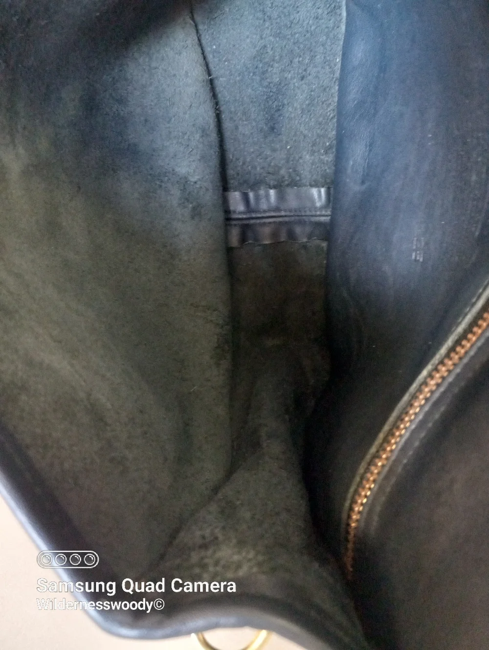 Coach Large Plaza bag/"The Bistro Bag" Navy Blue, Late 1980's-early 1990's - Picture 13 of 16